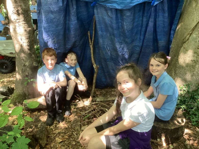 Year 5 Wilderness Wars den building hook